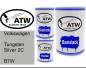 Preview: Volkswagen, Tungsten Silver 2C, B7W: 500ml Lackdose + 500ml Klarlack + 250ml Härter - Set, von ATW Autoteile West.